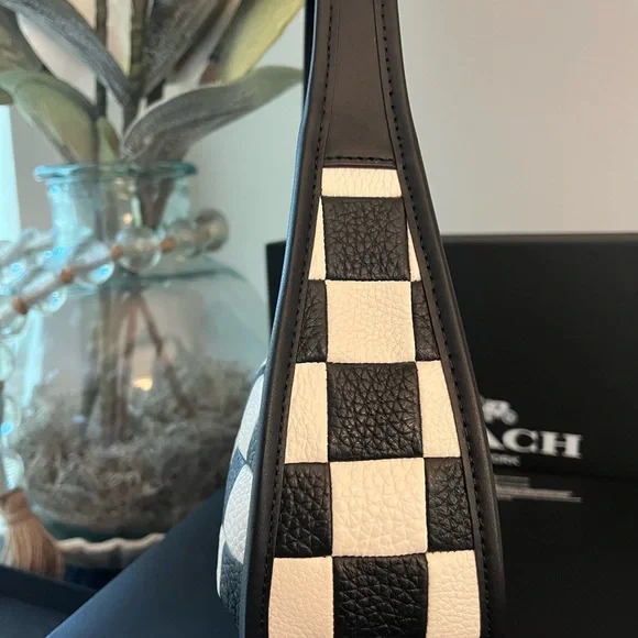 Coachtopia Ergo Bag Checkerboard with Wavy Zip Card Case In Coachtopia Leather - Picture 6 of 17